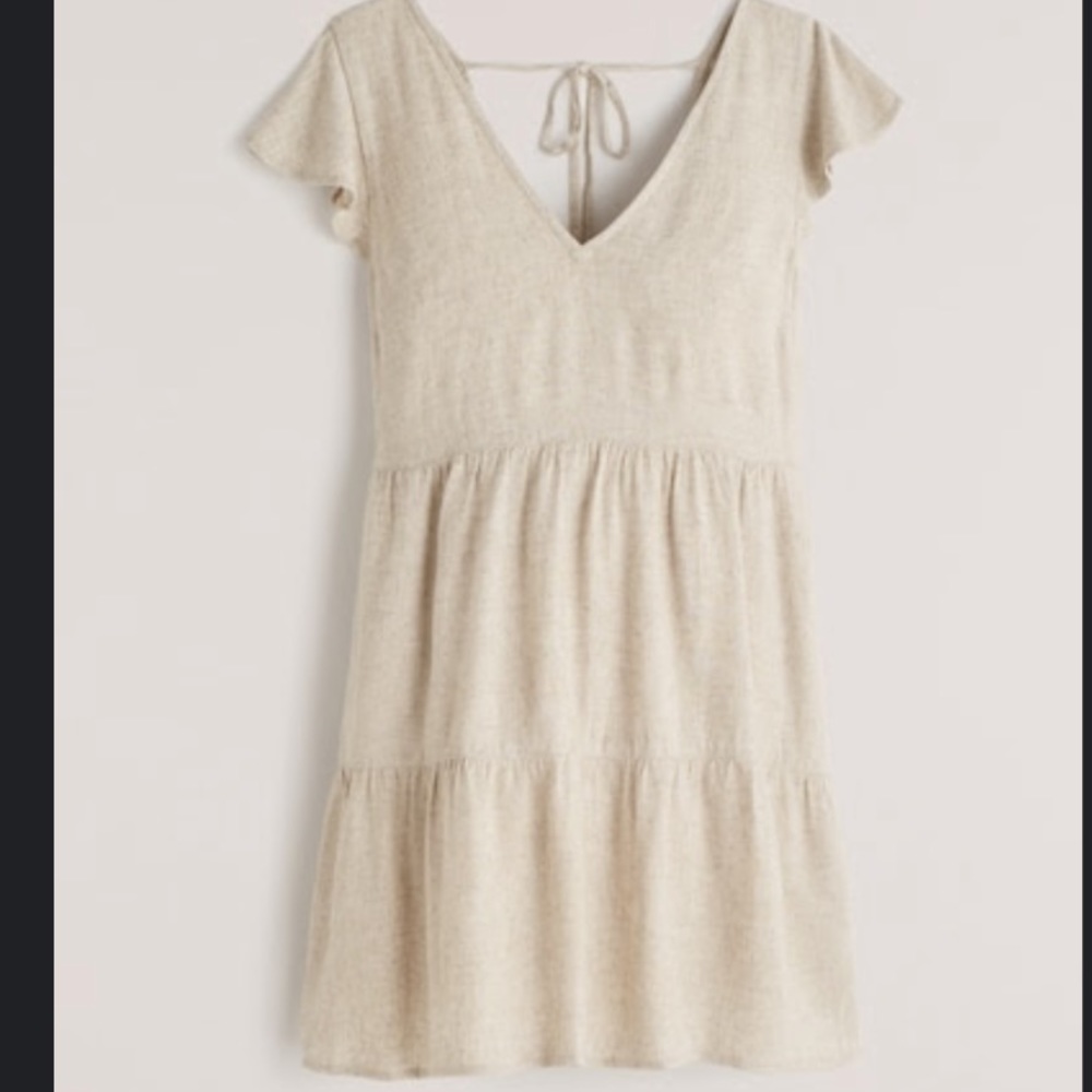 Abercrombie Ruffle Sleeve Trapeze Mini Dress